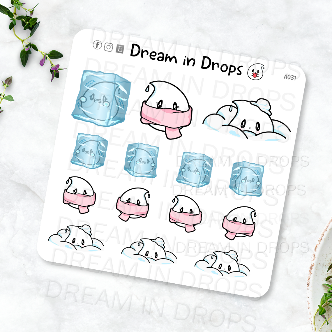 Cute Winter stickers, snow day, winter deco, weather Planner Stickers, Bullet Journal Scrapbook stickers, Hand Drawn Character stickers