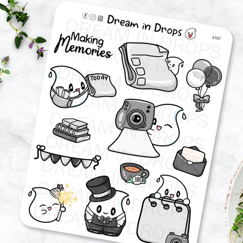 Making Memories large doodle kit, cute celebration journal stickers