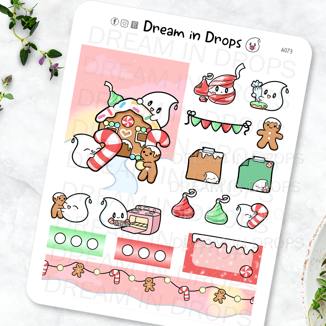 Gingerbread Sticker Sampler Mini Kit – Dream in Drops