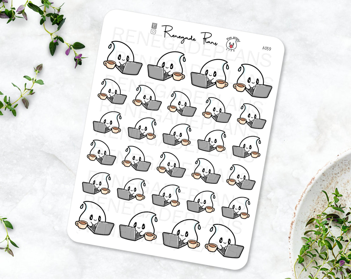 Laptop stickers, Work planner stickers, business planner stickers, cor ...
