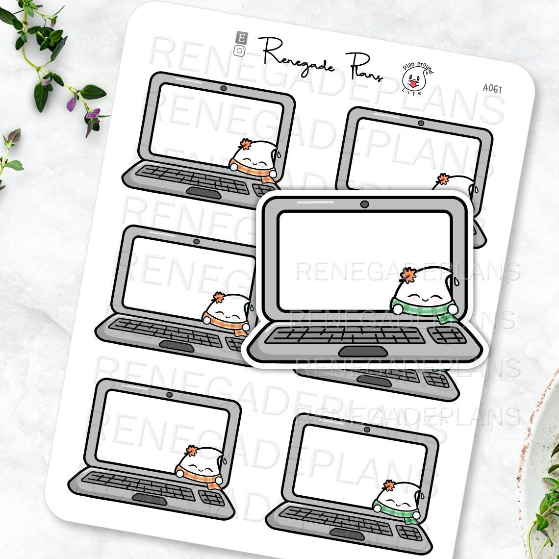 Functional fall Laptop stickers, Work planner, business planner stickers, corporate stickers, working, fall work stickers, fall computer